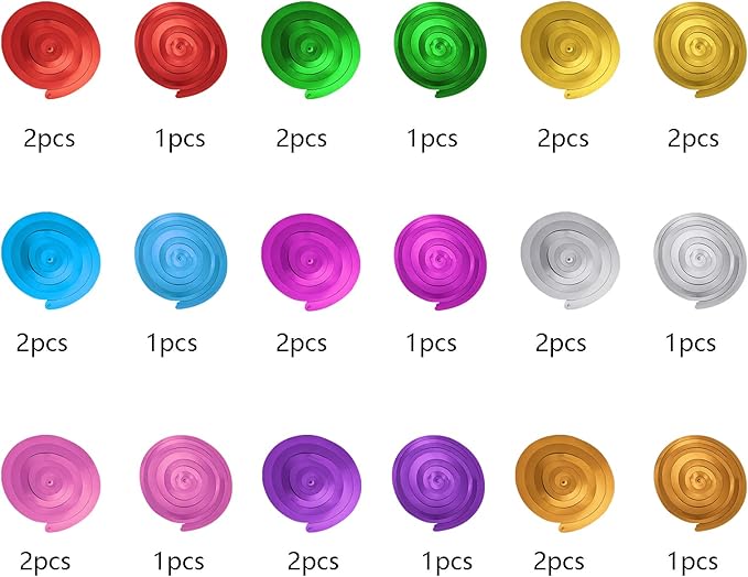 Colorful Ceiling Swirl Foil Decorations Hanging Plastic Streamer Themed Swirl Party Decoration for Wedding Thanksgiving Day Graduation Celebration, Pack of 28