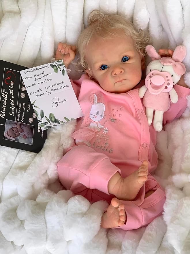 Anano Reborn Baby Dolls Silicone Full Body-18 in Realistic Baby Doll Newborn Girl, Full Silicone Babys Doll Lifelike, Real Life Babys Reborn Dolls Washable with Accessories