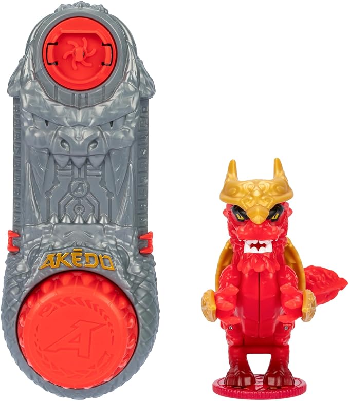 Legends of Akedo Ninja Bosses, Scorched Claw, 3" Tall Battling Action Figure with 360˚ Tail Whip and Claw Attack Spin Action, Double Defense Armor That Pops Off When Struck, 4 Ninja Bosses to Collect