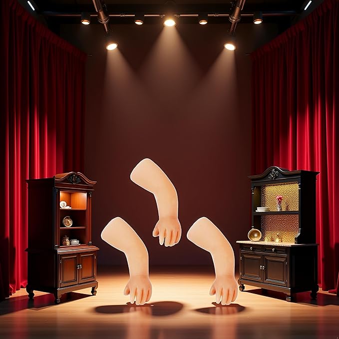 3Pcs Little Hand Coin Disappeared Trick Tools Close-Up Magic Show Props Stylish and Popular Durable Joke Magic Coins Disappear Gimmicks, Magic Kits and Accessories, Novelty and Gag Toys
