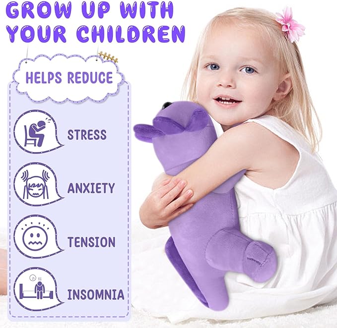 10.8 inch Plush Axolotl Stuffed Animal, Axolotl Plush Toys, Cute Stuffed Cotton Plush Pillow Kawaii Salamander Gifts for Girls & Boys, Plushies has (Purple Axolotl)