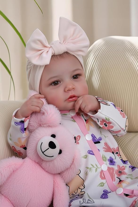 BABESIDE Reborn Baby Dolls - 20-inch Cute Soft Vinyl Realistic Baby Doll Real Life Baby Dolls with Complete Accessories Perfect for Cuddling, Playtime, and Gift Giving