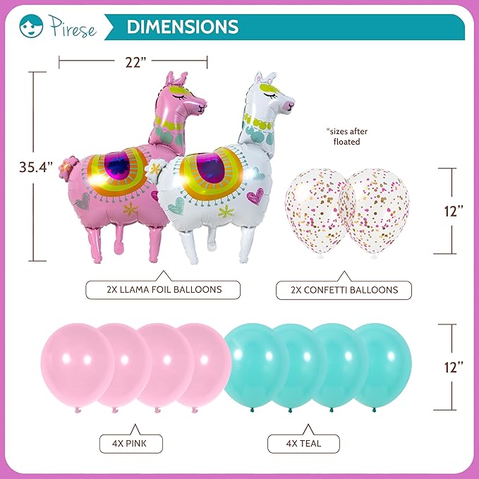 Pirese Llama Birthday Decorations, Llama Party Decorations, Llama Happy Birthday Banner | Llama Decorations | Llama Party Supplies | Peruvian Decor, Fiesta Birthday Decorations, Cinco de Mayo Birthday