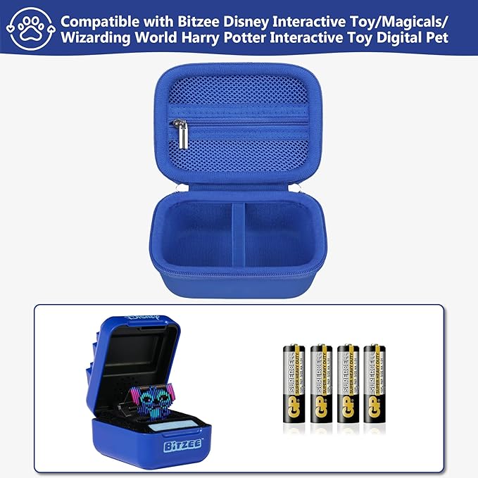 Carrying Case for Bitzee Disney/Magicals/Wizarding World Harry Potter Interactive Characters Inside Interactive Toy Digital Pet, Disney Toys & Digital Pet Kids Toys for Girls & Boys, Deep Blu