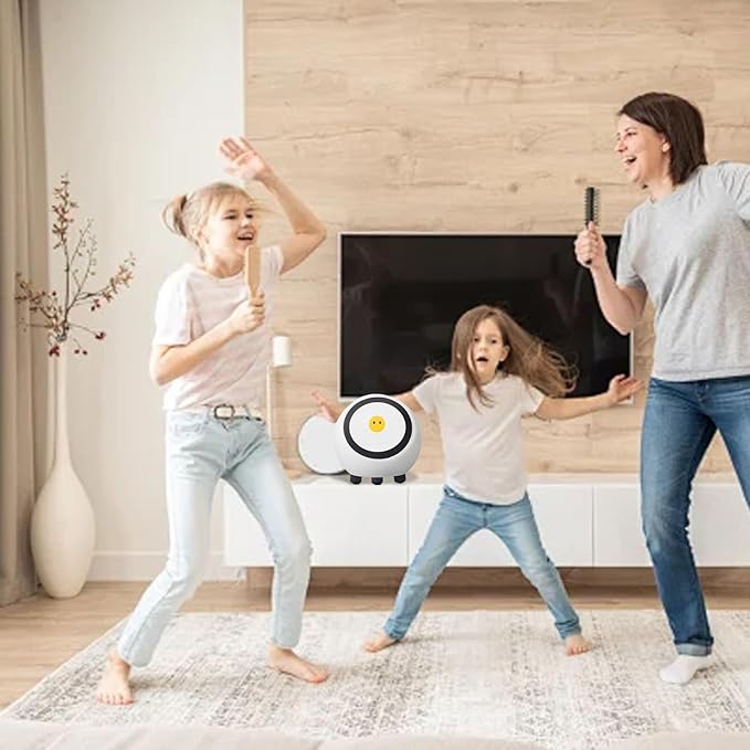 Zunate Smart Talking Robot Companion with 1.28 Inch Display, Voice Wake Up AI Chat bot with WiFi Bluetooth 5.0, Weather Clock, Music Video Playback, Interactive Robot Toy for Kids