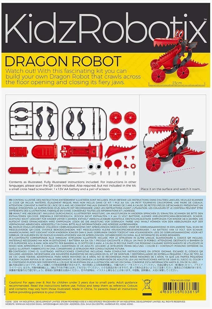 4M Dragon Robot Kit (Packaging May Vary)