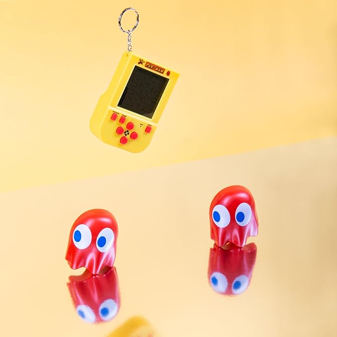 Fizz Creations PAC-Man Keychain Game. Includes LCD Screen, 4-Directional Controls & 4 Game Modes with Original PAC-Man Gameplay & Sounds. Officially Licensed Merchandise