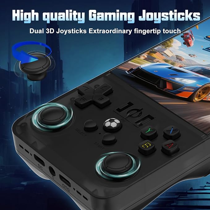 RegiisJoy R36 MAX Handheld Game Console 40250 Games, 4 inch IPS Screen Retro Game Console, Mini Portable Pocket Arcade 4000mAh 256G TF