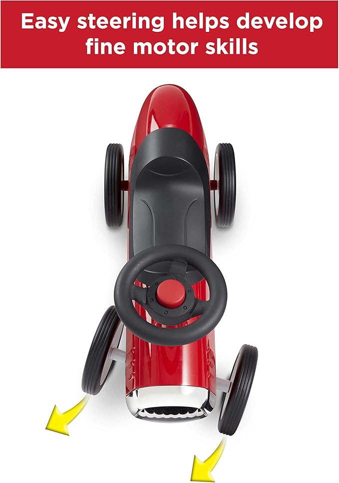 Radio Flyer Little Red Roadster, Toddler Ride on Toy, Ages 1-3, 24“ Length