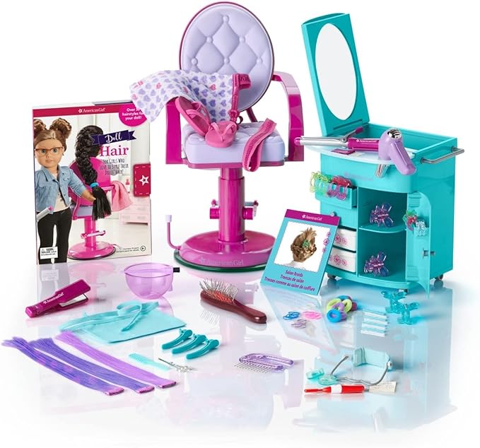 American Girl 18-inch Doll Accessories Doll Brush with Sturdy Wooden Handle and Wire Bristles, For Ages 8+