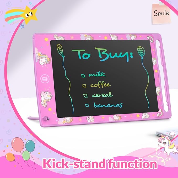 Mafiti LCD Writing Tablet 8.5 Inch Electronic Writing Drawing Pads Portable Doodle Board Gifts for Kids Toys for Girls Pink