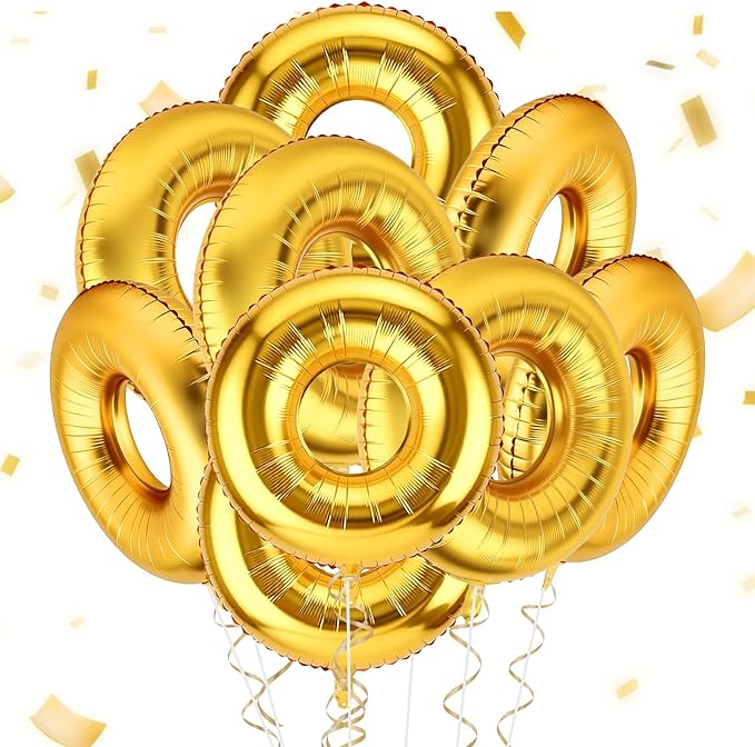 Cartoon Hedgehog Balloon 6pcs Gold Ring Birthday Party Balloon for Cartoon Hedgehog Carnival Theme Birthday Decorations