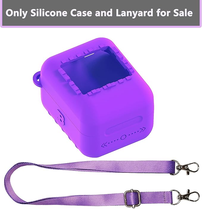 Silicone Case for Bitzee Original Interactive Toy Digital Pet with 15 Animals, Protective Skin Cover for Bitzee Original Virtual Electronic Digital Pet Accessories (Purple Case)