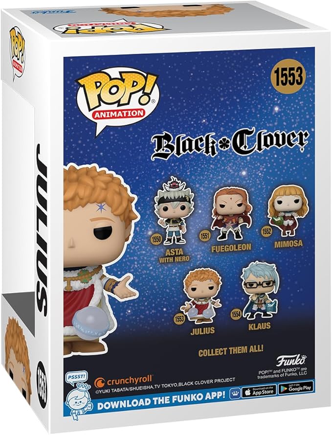 Funko POP! Animation: Black Clover - Julius Novachrono - Collectable Vinyl Figure - Gift Idea - Official Merchandise - for Kids & Adults - Anime Fans - Model Figure for Collectors and Display