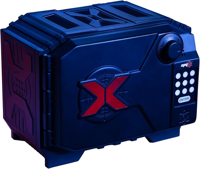 SpyX / Alarm Safe. Top-Secret Gadget for Spy Kids to Protect Your Valuables! Key in Your Secret Code Or Password. Alarm Sounds If Someone Tries to Break in. Stealth Toy Locker for Young Agents!