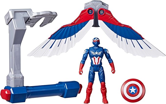 Marvel Epic Hero Series Captain America: Brave New World Flight Control Action Figure with Accessory, Super Hero Toys for Kids Ages 4+