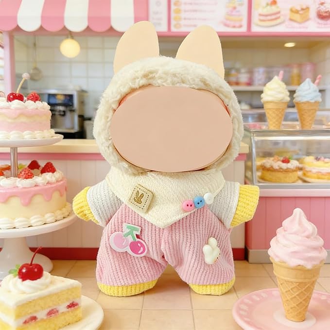 Clothes for Doll, 5 Pack Doll Outfits for 17cm Doll, Perfect for Play and Display, Accessories for Doll's Collectors, (No Dolls) (Set 2)