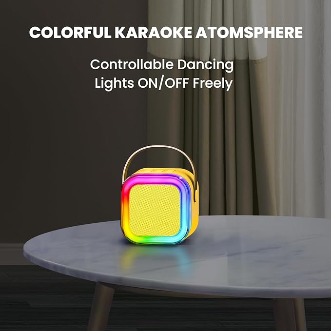 Mini Karaoke Machine for Kids, 2026 TOP Toys Birthday Gifts Ideas for Girls Ages 4, 5, 6, 7, 8, 9, 10, 12+ Years Old, Portable MP3 Player with 2 Wireless Mics for Family Home Party