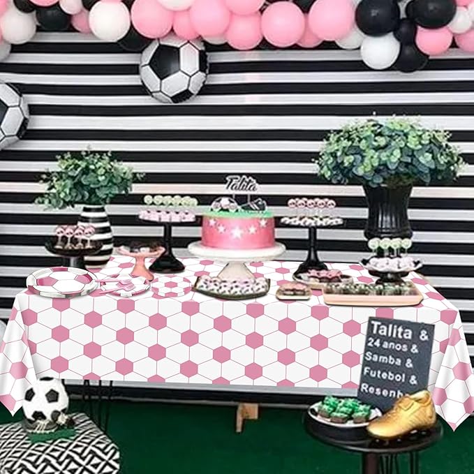 Soccer Party Decorations - 81 Pcs Party Supplies Including Soccer Plates, Napkins, Tablecloth for Kids Fan Sports Event Game Day Party Supplies, Serve 20