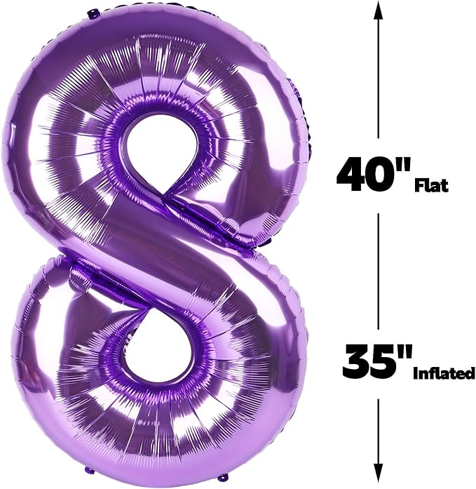 Purple Number 18 Balloon 40 Inch Birthday Decorations, Number 18 Balloon Birthday Party Decorations, Anniversary Decorations Graduations Party Supplies