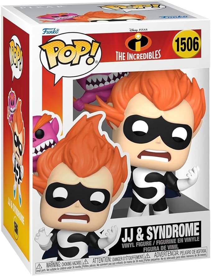 Funko Pop Disney: Incredibles 20th Anniversary - Jack-Jack - JJ & Syndrome - Disney Pixar: The Incredibles - Collectable Vinyl Figure - Gift Idea - Official Merchandise - Toys for Kids & Adults