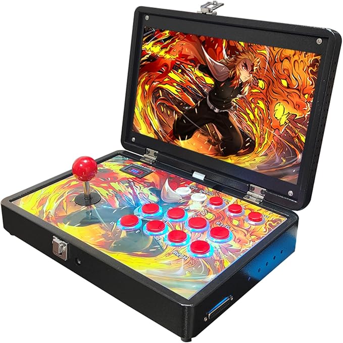 RegiisJoy 32000 in 1 Portable Arcade Game Console, 14-inch HD Screen Metal Box Single Player Pandoras Box 78S,Retro Video Game Machine Search/Hide/Save/Load/Pause Games