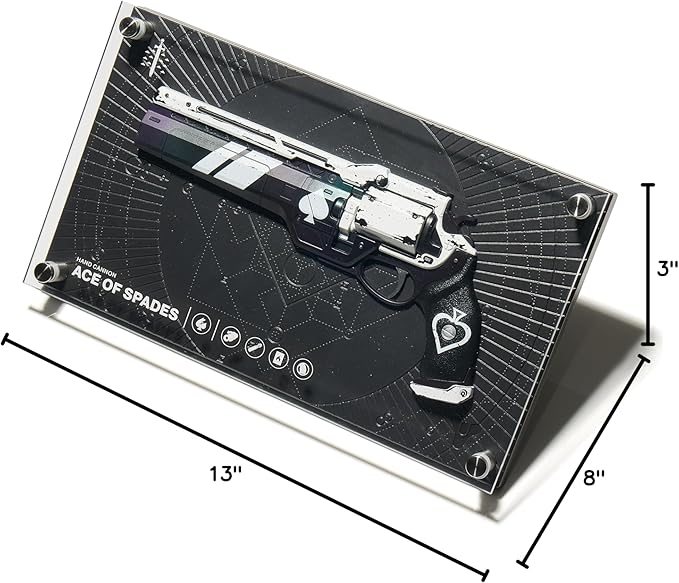 Numskull Ace of Spades Exotic Weapon Figure 12x6 (30x17cm) Limited Edition Collectible Replica Statue - Official Destiny Merchandise - FPS Sci-Fi Action Video Game Figurine