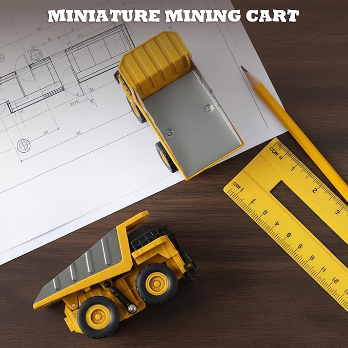Remote Control Dump Truck for Boys Adults, Metal Rc Dump Truck, 10-Channel Construction Vehicle Gift for Kids Birthday or Christmas