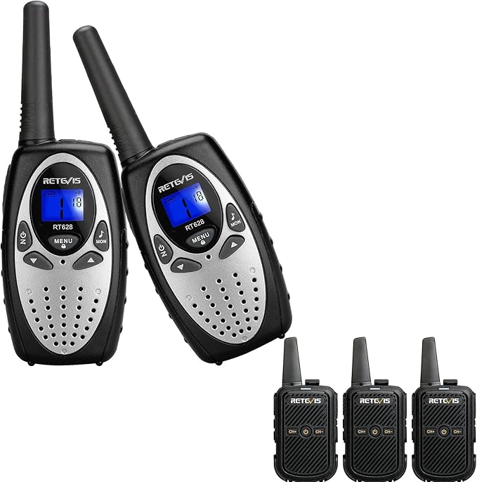 Retevis RT628 Walkie Talkies for Kids Bundle with Retevis RT15 Mini Walkie Talkies 3 Pack