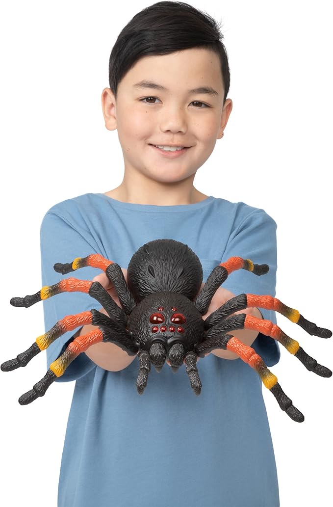 Robo Alive Giant Tarantula by ZURU Battery-Powered Robotic Interactive Electronic Spider That Moves and Crawls, Comes with Web Slime, Prankst Toys for Boys, Kids, Teens