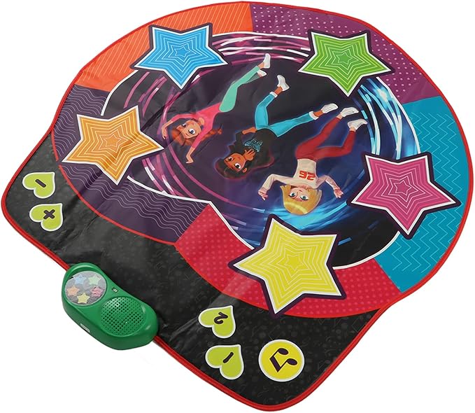 Dance Game Pad,Dancer Blanket with LED Lights, Dance Mixer Playmat for Baby Boys Girls, Electronic Touch Sensitive Design Plug in MP3 Adjustable Music Tempo Dance Mat Toy