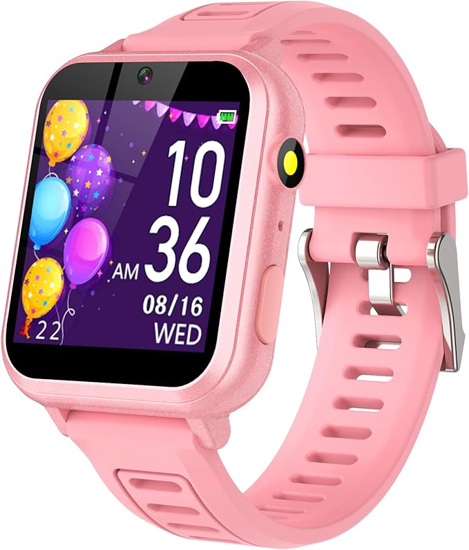 Kids Smart Watches Girls with Camera Music Player Pedometer Alarm Clock 39 Games Calculator Flashlight 12/24 hr Toys for Ages 4-12 Years Old.Birthday Gift for Girls