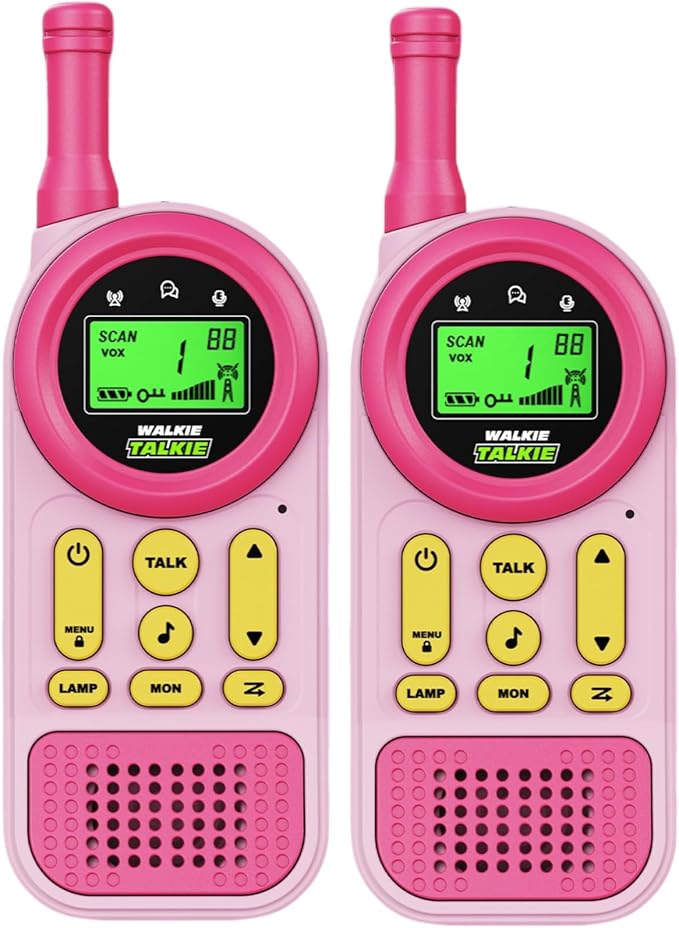 Walkie Talkies for Kids 3-7 Year Old Boys and Girls, Simple Push to Talk Toy Walkie Talkies with Easy Operation, Educational Toys for Toddlers & Young Children