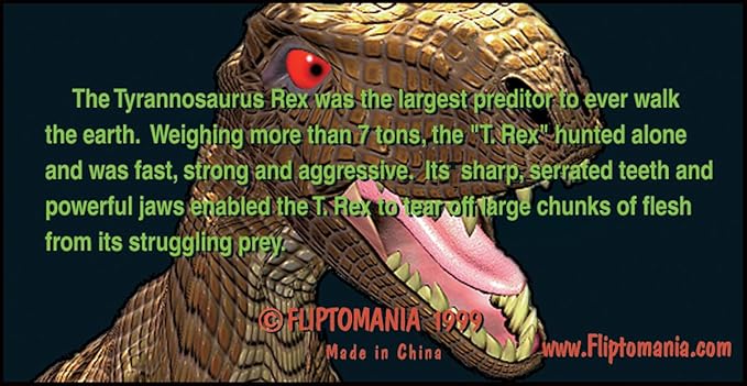 Fliptomania T. Rex Dinosaur Animation Flipbook