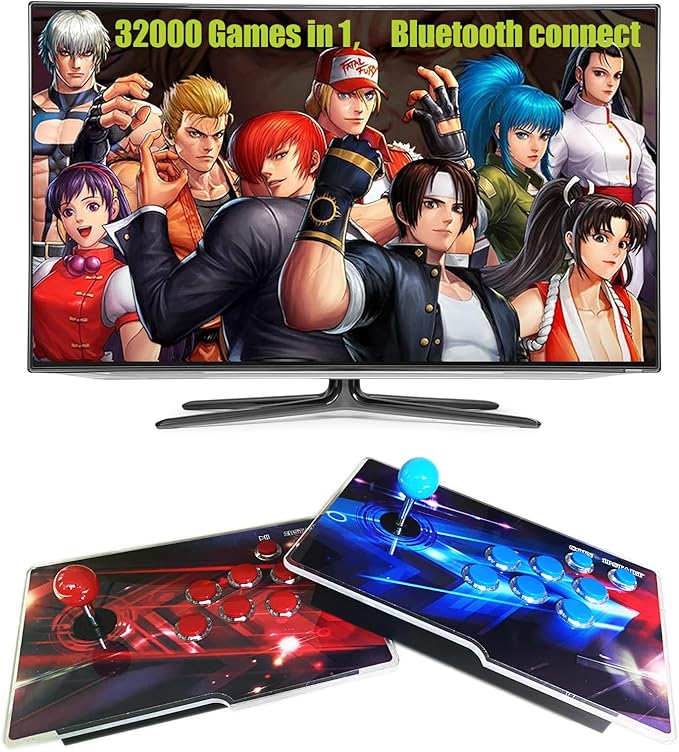Pandora Box Console 32000 Arcade Games in 1,Retro Game Machine for TV PC Projector, Supports Up to 4 Players, Full HD Output, Search, Save, Hide, Favorites List
