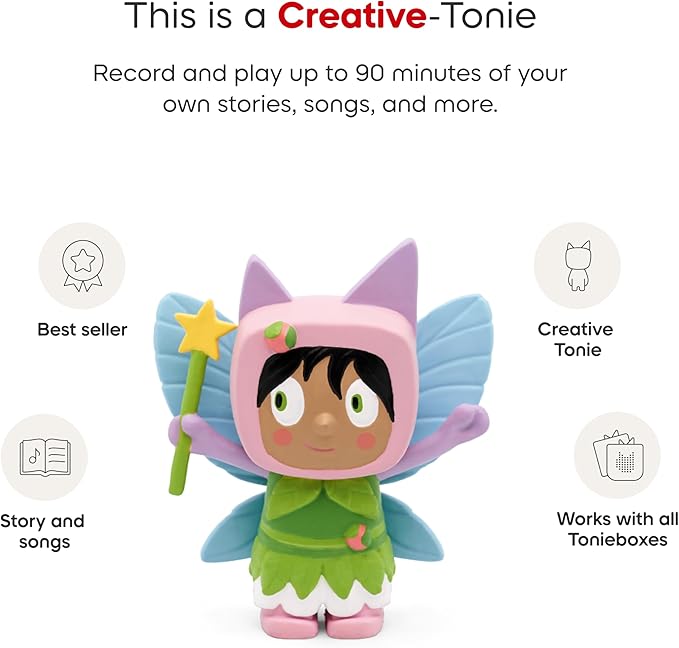 Tonies Fairy Creative Toy Figurine - Record and Upload up to 90 Minutes of Your Own Stories and Songs