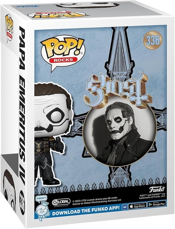 Funko POP! Rocks: Ghost - Papa Emeritus IV - Ghost Band - Collectable Vinyl Figure - Gift Idea - Official Merchandise - for Kids & Adults - Music Fans - Model Figure for Collectors and Display