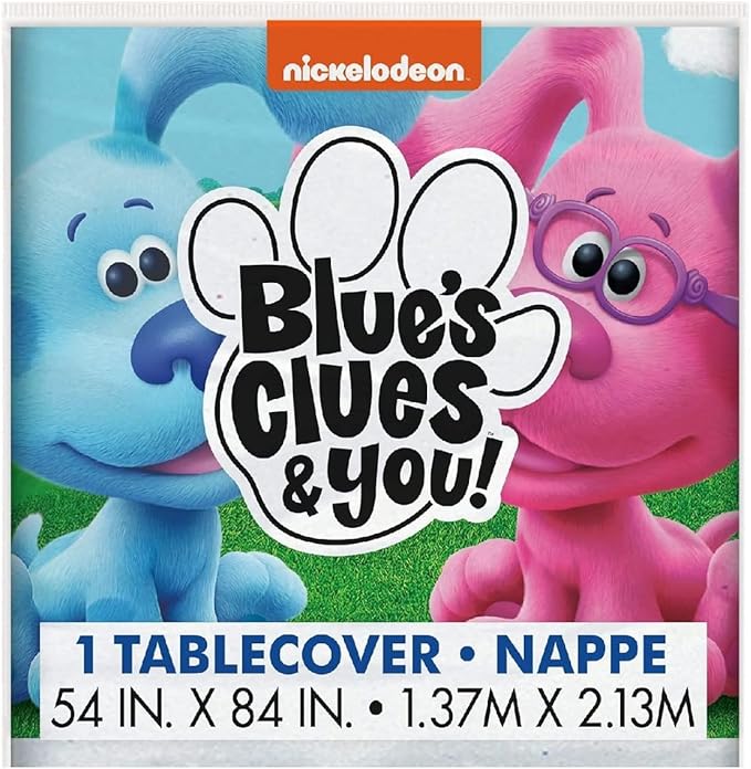 Unique Blue's Clues Party Supplies Decoration Bundle Pack Includes Plastic Table Covers (Blue) - 2 Pack
