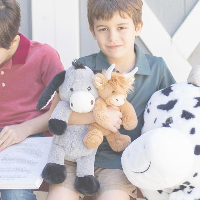 World's Softest Plush Stuffed Animal for Baby, Toddler, Kids, Adults - Adorable Toy Made from Kid-Friendly, Quality Materials - Lushee Darly Donkey, 16"