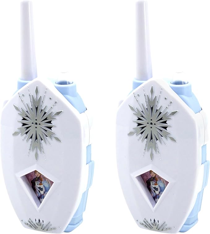 eKids Disney Frozen Walkie Talkies for Kids, Long Range Two Way Radios Designed for Fans of Frozen Toys