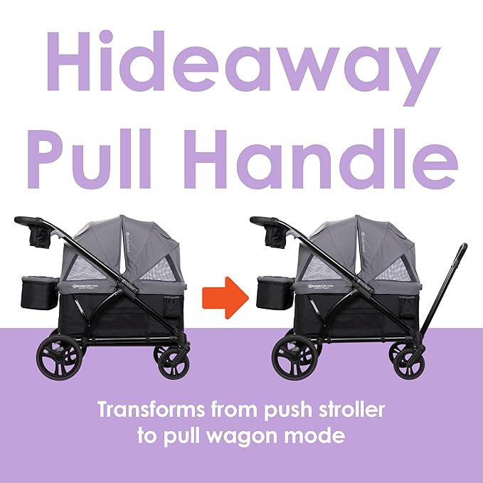 Baby Trend Navigator PRO 2-in-1 Stroller Wagon, Dash Black