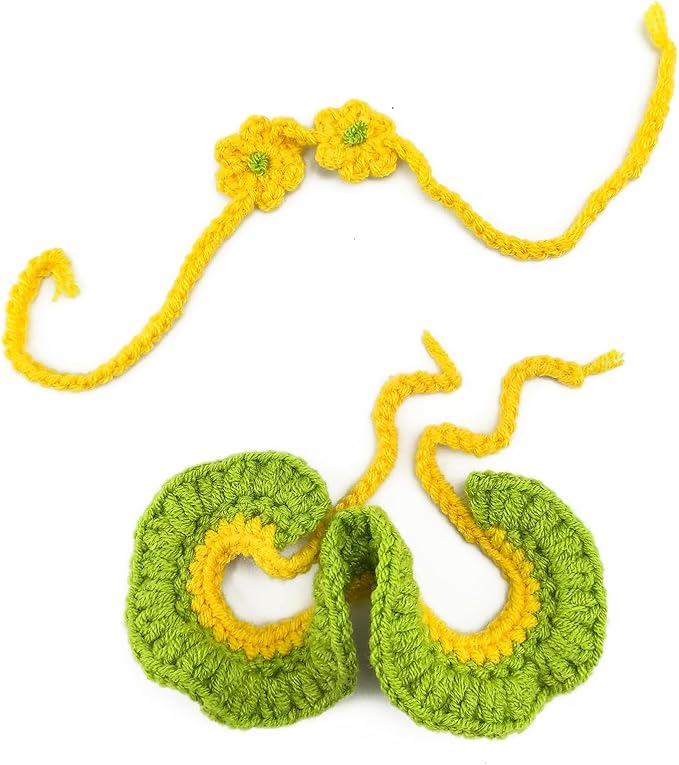 15/17cm Doll Clothes Set - Yellow Polynesian Bikini 2 (Grass Skirt + Bikini, 1 Count)