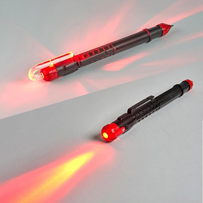 SpyX / Spy Pen Toolkit - Pocket-Sized Gear for Spy Kids. Disappearing Ink Pen, Motion Detector, Flashlight, Telescope, Light Bending Tube. STEM Learning for Young Detective Role Play