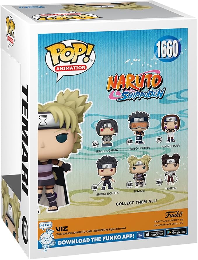 Funko POP! Animation: Naruto - Temari - Temari - Collectable Vinyl Figure - Gift Idea - Official Merchandise - for Kids & Adults - Anime Fans - Model Figure for Collectors and Display