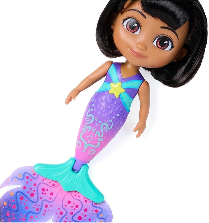 Dora, Mer-Mazing Adventure Dora, Color Changing Mermaid Doll with 2 Accessories, Kids Toys for Girls & Boys Ages 3 and Up