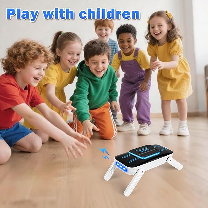 AI Robot Dog Toy for Kids Ages 3-8, Compact Exquisite Minimalist Design, Interactive Touch-Activated STEM Learning Toy