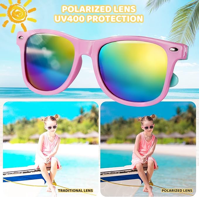 SCIONE 24Pack Kids Sunglasses Party Favors for Birthday Graduation Party Supplies, Beach Pool Party, Valentines Gifts