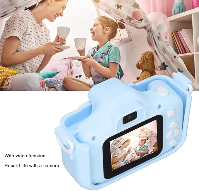 aqxreight Camera Toy Digital Selfie Camera 20MP Video Toy with MP3 Function for 3 Year OldBlue Without 32G Memory Card and Card Reader Moments The IPS Chi Kids CameraKids (Blue #13)