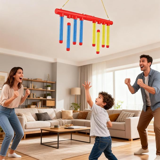 Reflex Sticks, Reflex Game Falling Stick, Drop Stick Games for Reaction Time Training, Catching Sticks Game for Kids & Adults Hand-Eye Coordination Training Toy, 3 Adjustable Speeds
