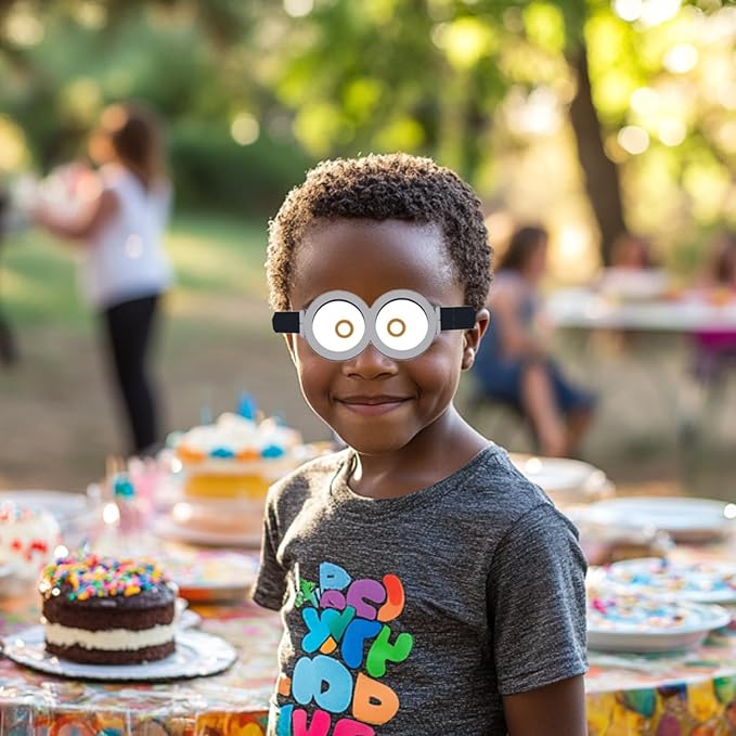 Unique Despicable Me Paper Goggles 24ct Minion-Themed Party Accessories | Despicable Me Birthday Party Supplies for Kids